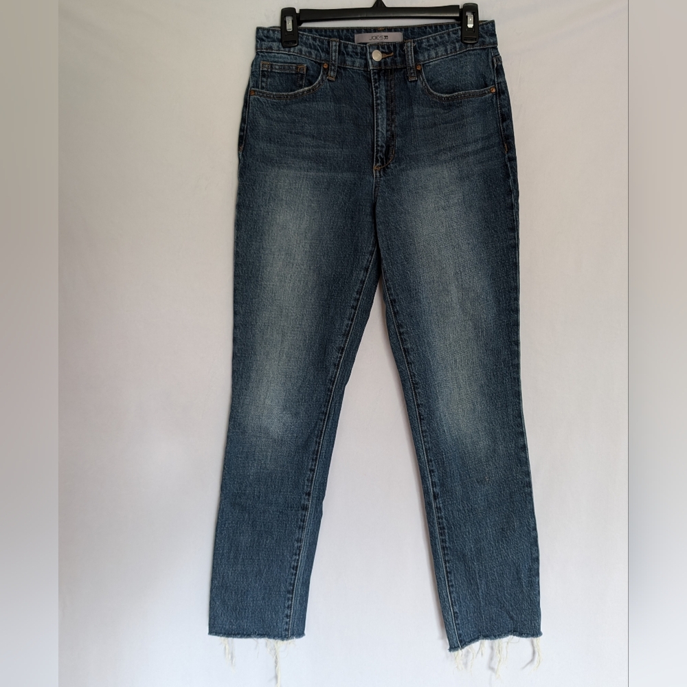 🐝Joe's Jeans High Rise Straight Ankle Raw Hem in Paula Blue Size 27